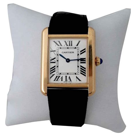 cartier tank americaine gold mens|cartier tank solo gold.